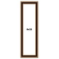 thumbnail image 1 of 8x33 Frame Gold Brown Plein Air Vintage Solid Wood Picture Frame | 1.75 Inches Moulding Width |, 1 of 8