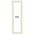 thumbnail image 1 of 8x33 Frame White Real Wood Picture Frame Width 1.5 inches | Interior Frame Depth 0.5 inches | Barn, 1 of 8