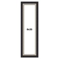 thumbnail image 1 of 8x35 Frame Black Real Wood Picture Frame Width 2.25 Inches | Interior Frame Depth 0.5 Inches |, 1 of 8