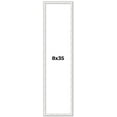 thumbnail image 1 of 8x35 Frame White Real Wood Picture Frame Width 0.75 inches | Interior Frame Depth 0.5 inches |, 1 of 8