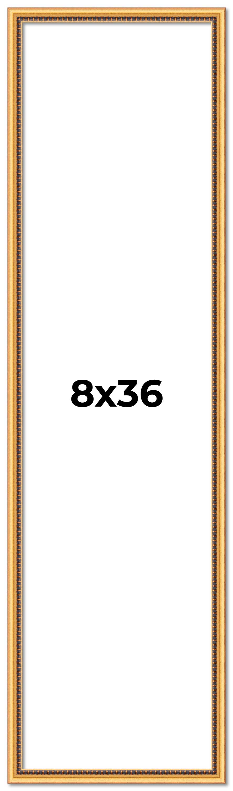 8x36-Frame-Beaded-Gold-Solid-
