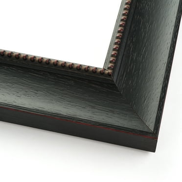 8x36 Frame Black Real Wood Picture Frame Width 2 inches | Interior Frame Depth 0.5 inches | Beaded