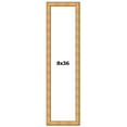 thumbnail image 1 of 8x36 Frame Gold Rustic Solid Wood Picture Frame | 1.25 Inch Wide Moulding | Rustique Gold, 1 of 8