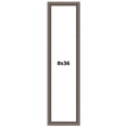 thumbnail image 1 of 8x36 Frame Silver Real Wood Picture Frame Width 1.25 Inches | Interior Frame Depth 0.5 Inches |, 1 of 8