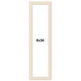 thumbnail image 1 of 8x36 Frame White Real Wood Picture Frame Width 1.5 inches | Interior Frame Depth 0.5 inches | Barn, 1 of 8