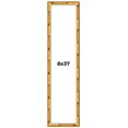 thumbnail image 1 of 8x37 Frame Gold Bamboo Solid Wood Picture Frame | 1 Inch Moulding Width | Interior Frame Depth 0.75, 1 of 8