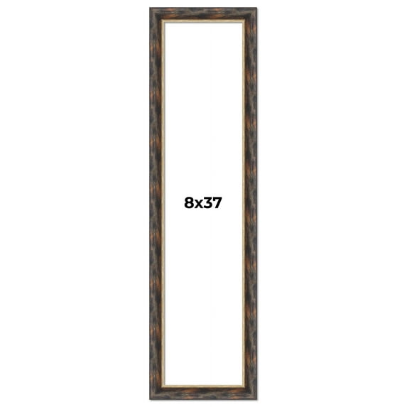 8x37 Frame Gold Real Wood Picture Frame Width 1.5 inches | Interior Frame Depth 0.5 inches |