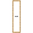 thumbnail image 1 of 8x38 Frame Gold Bamboo Solid Wood Picture Frame | 0.75 Inch Moulding Width | Interior Frame Depth, 1 of 8