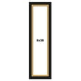 thumbnail image 1 of 8x38 Frame Gold Real Wood Picture Frame Width 2.25 Inches | Interior Frame Depth 0.5 Inches |, 1 of 8