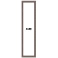 thumbnail image 1 of 8x38 Frame Silver Real Wood Picture Frame Width 1.25 Inches | Interior Frame Depth 0.5 Inches |, 1 of 8