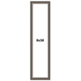 thumbnail image 1 of 8x38 Frame Silver Real Wood Picture Frame Width 1.25 Inches | Interior Frame Depth 0.5 Inches |, 1 of 8