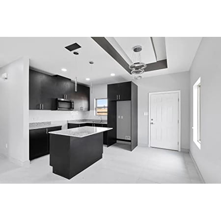 8x4 Modern AC Vent Cover - Decorative Black Aluminum Air Vent - Standard Linear Slot Diffuser - Heating and Cooling Register Grille for Ceiling, Walls & Floors - Texas Buildmart