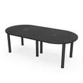 thumbnail image 1 of 8x4 Racetrack Shaped Conference Table  Post Legs Power And Data, 1 of 8