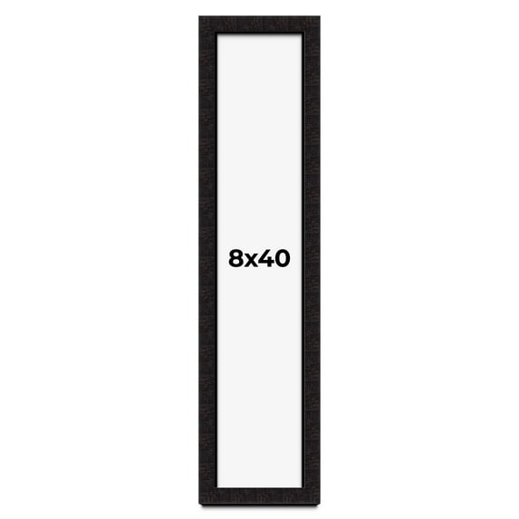 8x40 Shadow Box Black Solid Wood Display Picture Frame | 1 Inch Rabbet Depth | | 1.375 Inch