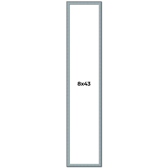 8x43 Frame Rustic Sky Blue Solid Wood Picture Frame | 0.75 Inch Moulding Width |Includes UV Acrylic