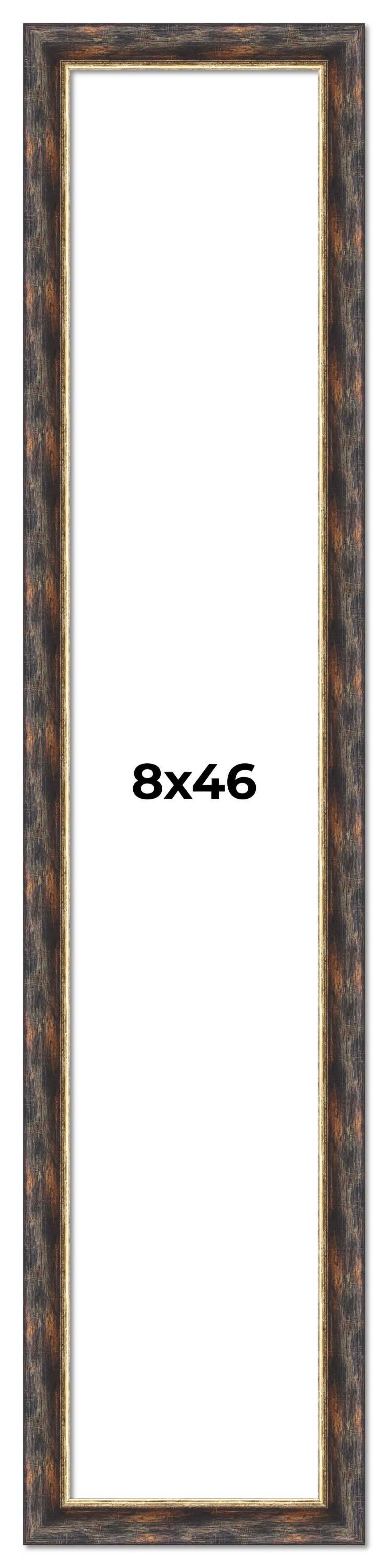 8x46 Frame Gold Real Wood Picture Frame Width 1.5 inches | Interior ...