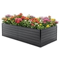 thumbnail image 1 of 8x4x2 FT Metal Raised Garden Bed Outdoor Reinforced Galvanized Rustproof Colored Steel Planter Boxes, Large Metal Raised Garden Beds for Vegetables, Raised Beds for Growing Flowers, Herbs,Succulents, 1 of 9