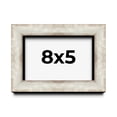 thumbnail image 1 of 8x5 IN Shadow Box Frame Silver | 1.625 Inches Deep Real Wood Contemporary Shadowbox Display Frame |, 1 of 7