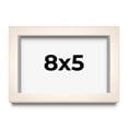 thumbnail image 1 of 8x5 Shadow Box Cream of Wheat White Washed Display Frame | 0.875 Inches Deep Solid Wood Shadowbox |, 1 of 8