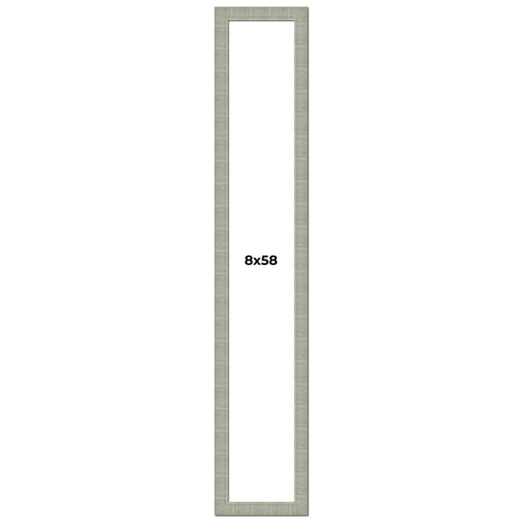 8x58 Frame Green Desert Pear Solid Wood Picture Frame | 1.625 Inch Moulding Width | Interior Frame