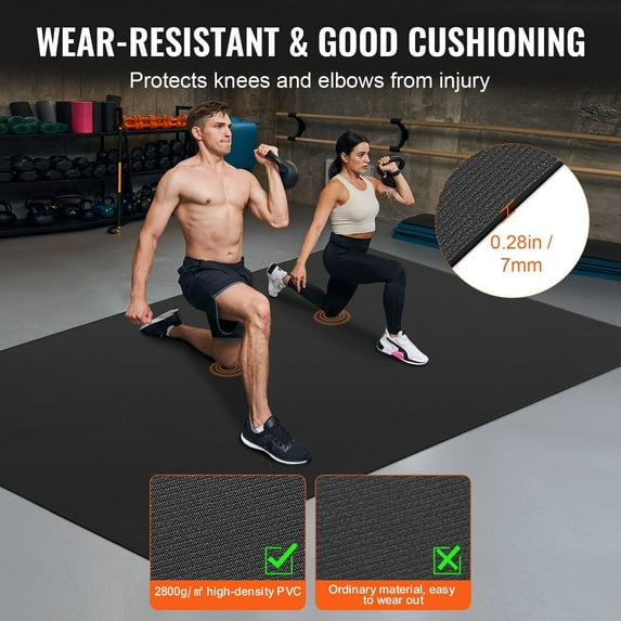 8x5ft Large Premium Yoga Mat, Non-Slip High Density Fitness Exercise Mat for Home Gym, Yoga, Pilates, Workouts, Includes Carry Bag & Shoulder Strap for Men & Women