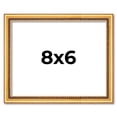thumbnail image 1 of 8x6 Frame Beaded Gold Solid Wood Picture Frame | 0.75 Inches Moulding Width | Liscio Oro, 1 of 8