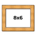 thumbnail image 1 of 8x6 Frame Gold Rustic Solid Wood Picture Frame | 1.25 Inch Wide Moulding | Rustique Gold Collection, 1 of 8