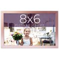 thumbnail image 1 of 8x6 Frame Pink Real Wood Picture Frame Width 0.75 inches | Interior Frame Depth 0.5 inches | Rose, 1 of 8