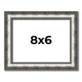 thumbnail image 1 of 8x6 Frame Silver Real Wood Picture Frame Width 1.125 Inches | Interior Frame Depth 0.5 Inches |, 1 of 8