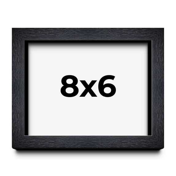 8x6 Shadow Box Frame Black | 1 Inches Deep Real Wood Farmhouse Shadowbox Display Frame | UV
