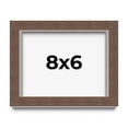 thumbnail image 1 of 8x6 Shadow Box Frame Brown | 1.125 inches Deep Real Wood Rustic Shadowbox Display Frame | UV, 1 of 5