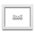 thumbnail image 1 of 8x6 Shadow Box Frame White | 1 Inches Deep Real Wood Contemporary Shadowbox Display Frame | UV, 1 of 7