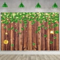 thumbnail image 1 of 8x6FT Happy St. Patrick's Day Backdrop St. Patrick's Day Wood Backdrop  Green Shamrock Glitter Gold Coins Lucky Irish Photo Background Kids Adult Birthday Party Decoration Photo Booth Studio Props, 1 of 1