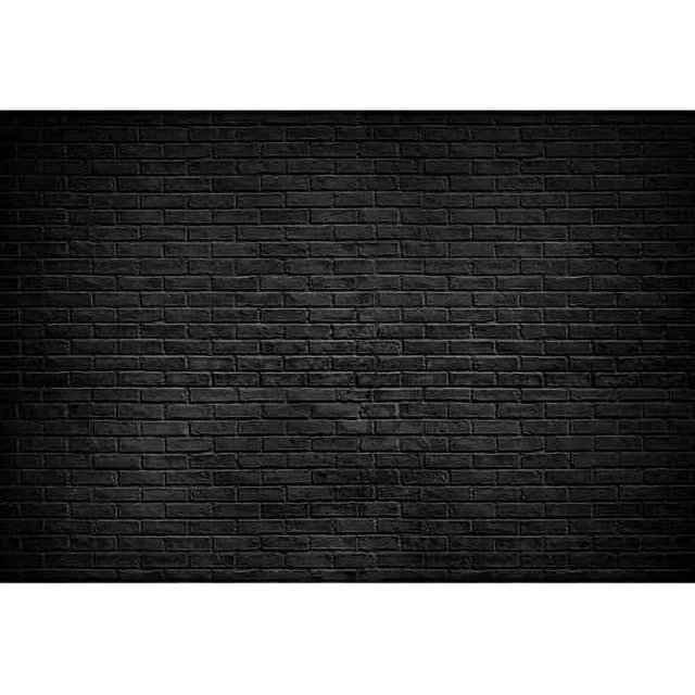 8x6FT Vintage Black Brick Wall Backdrop Rustic Theme Stone Brick
