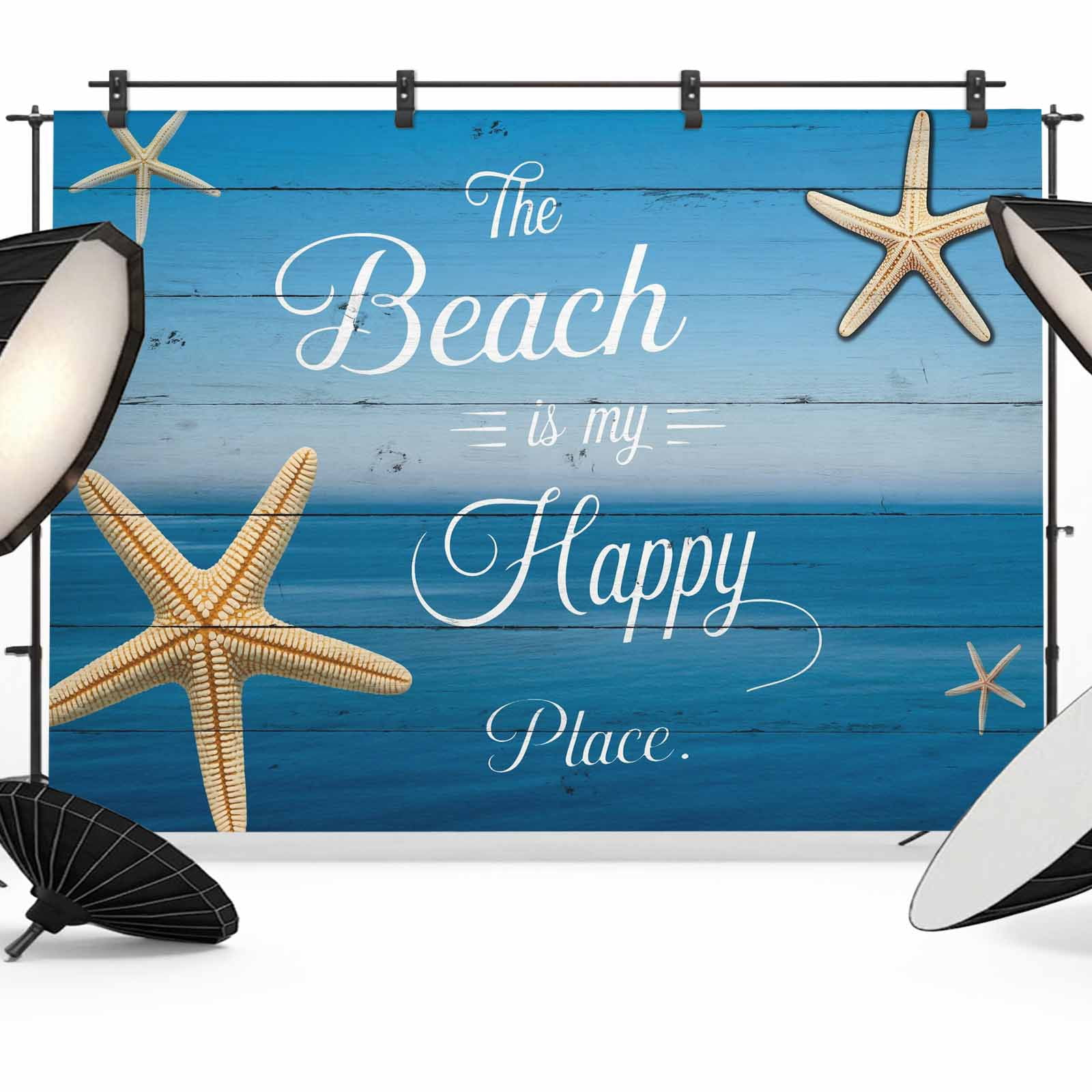 10x8ft photo backdrop, starfish coastal soft polyester... 8x6ft Photo Backdrop, Coastal Starfish Soft Polyester Backdrop Curtains ...