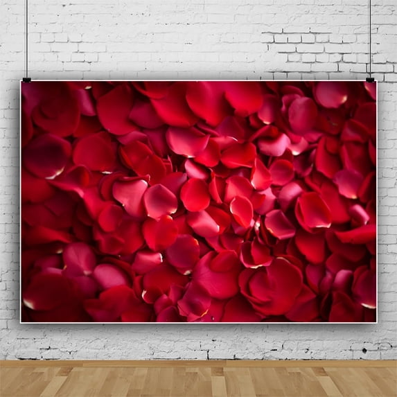 8x6ft,Valentine's Day Backdrop,Valentine Photography Background,Red Rose Photo Backdrops for Party Decorations