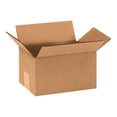 thumbnail image 1 of - 8x6x5 Pack of 100 Corrugated Cardboard Packing Shipping Mailing Moving Carton Boxes, 1 of 5