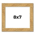 thumbnail image 1 of 8x7 Frame Beige Real Wood Picture Frame Width 1.25 inches | Interior Frame Depth 0.5 inches |, 1 of 8