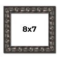 thumbnail image 1 of 8x7 Frame Black-Brown Medieval Solid Wood Picture Frame | 1.5 Inch Moulding Width | Gotham Beveled, 1 of 8