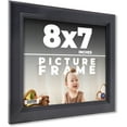 thumbnail image 1 of 8x7 Frame Black Passaggi Solid Wood Picture Frame Width 1.5 Inches | Interior Frame Depth 0.5, 1 of 8