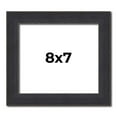 thumbnail image 1 of 8x7 Frame Black Real Wood Picture Frame Width 1.25 Inches | Interior Frame Depth 0.5 Inches |, 1 of 8