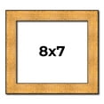 thumbnail image 1 of 8x7 Frame Gold Rustic Solid Wood Picture Frame | 1.25 Inch Wide Moulding | Rustique Gold Collection, 1 of 8