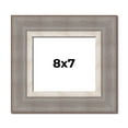 thumbnail image 1 of 8x7 Frame Grey Real Wood Picture Frame Width 2.75 Inches | Interior Frame Depth 0.5 Inches | Linus, 1 of 8