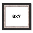 thumbnail image 1 of 8x7 Frame Silver Real Wood Picture Frame Width 1.25 Inches | Interior Frame Depth 0.75 Inches |, 1 of 8