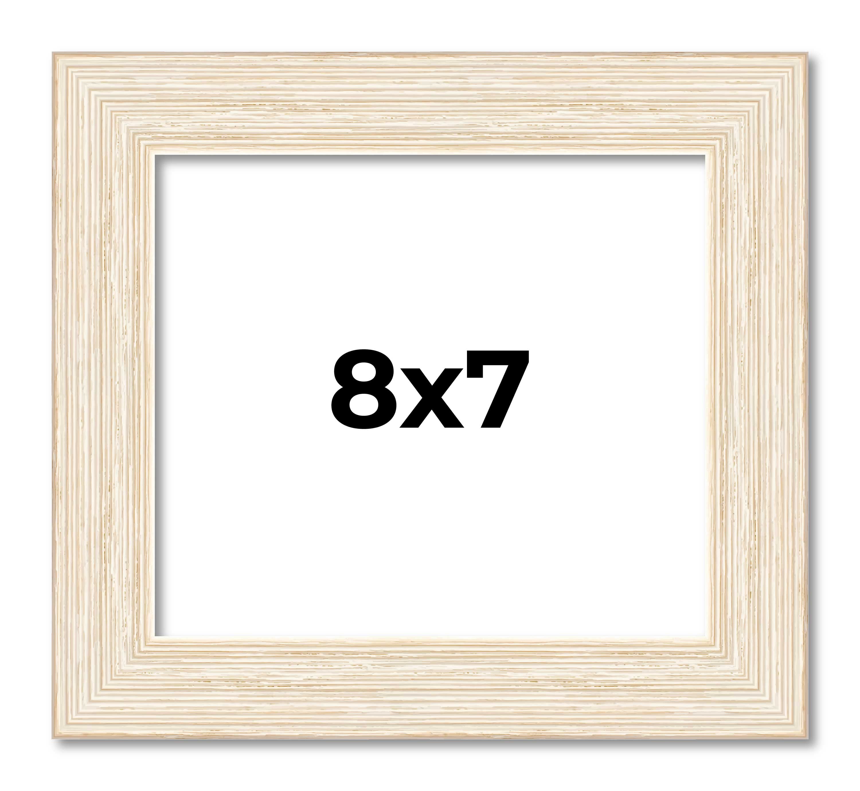 8x7-Frame-White-Real-Wood-