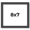thumbnail image 1 of 8x7 Rustic Brown Real Wood Picture Frame Width 0.75 inches | Interior Frame Depth 0.5 inches |, 1 of 8