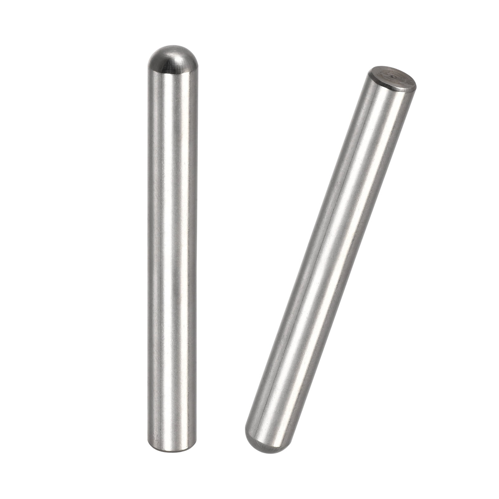8x70mm Dowel Pins, 2 Pack Round Head Flat Chamfered End Dowel Pin