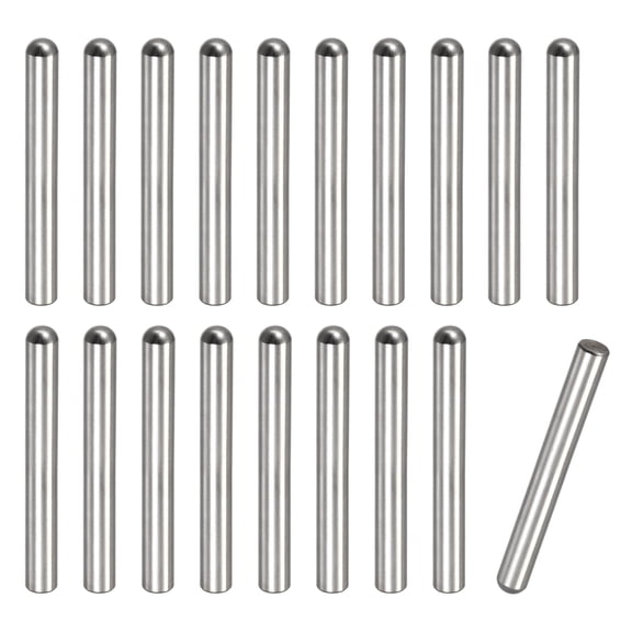 8x70mm Dowel Pins, 20pcs 304 Stainless Steel Round Head Flat Chamfered End Dowel Pin Bunk Bed Pins Shelf Pegs Support Shelves Fasten Elements
