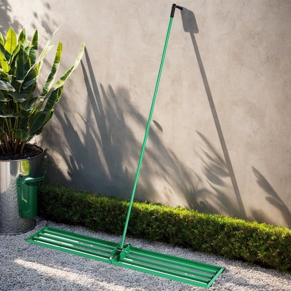 8x75 Inch Heavy Duty Lawn Leveling Rake for Smoothing and Leveling Your Yard with Ease and Precision