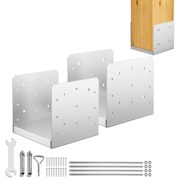 8x8 2 Stainless Steel Adjustable Anchor Bracket For Pavilion Deck Porch Handrail Support